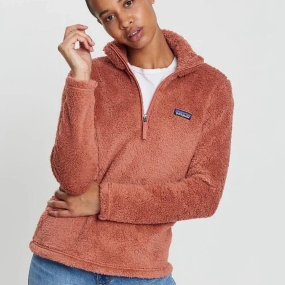 Patagonia Women's Los Gatos Fleece 1/4-Zip in Century Pink Size Large